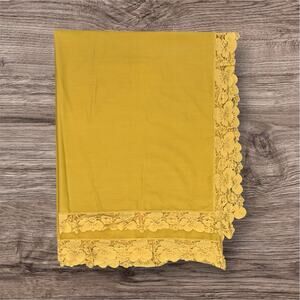 Autumn‎ Gold Handmade Tablecloth 103x65 Large Thanksgiving Harvest Lace